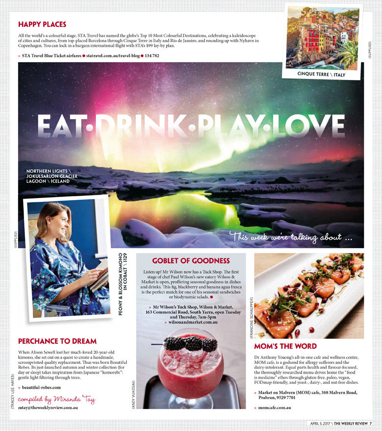 The Weekly Review April 4 2017 Beautiful Robes