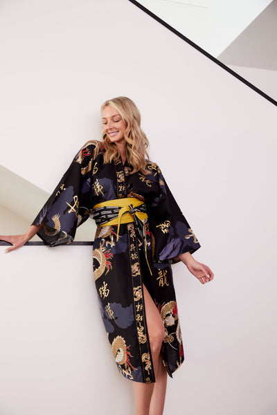 womens kimonos, kimono, silk kimono, kimono robe australia, kimonos, japanese kimono, cotton kimono robe, beach kimono, kimono coverup, beach cover ups #colour_black