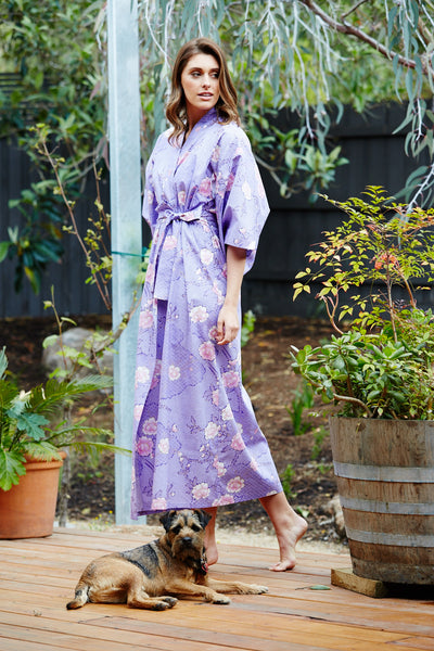 Kimono robe, kimono dressing gown, kimono, kimono Australia, beach cover ups, kimonos, beach kimono, robes, yukata, kimono jacket, long kimono #colour_purple