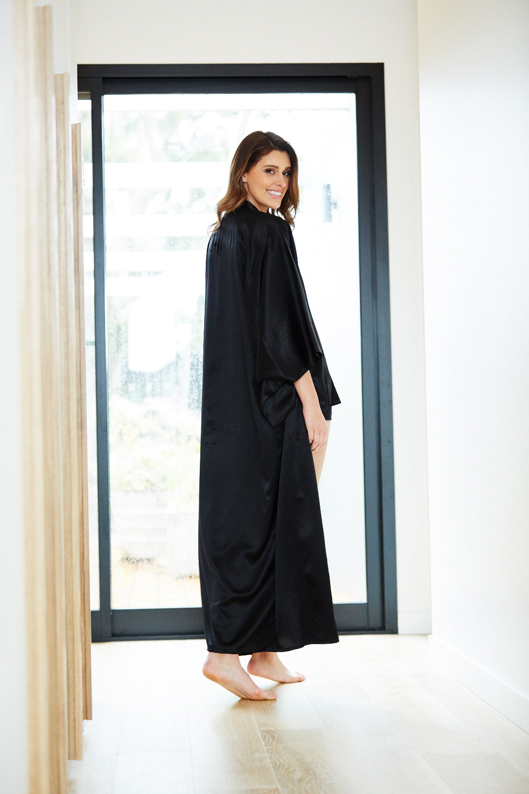long black satin dressing gown Jasmine Womens Satin Long Robe