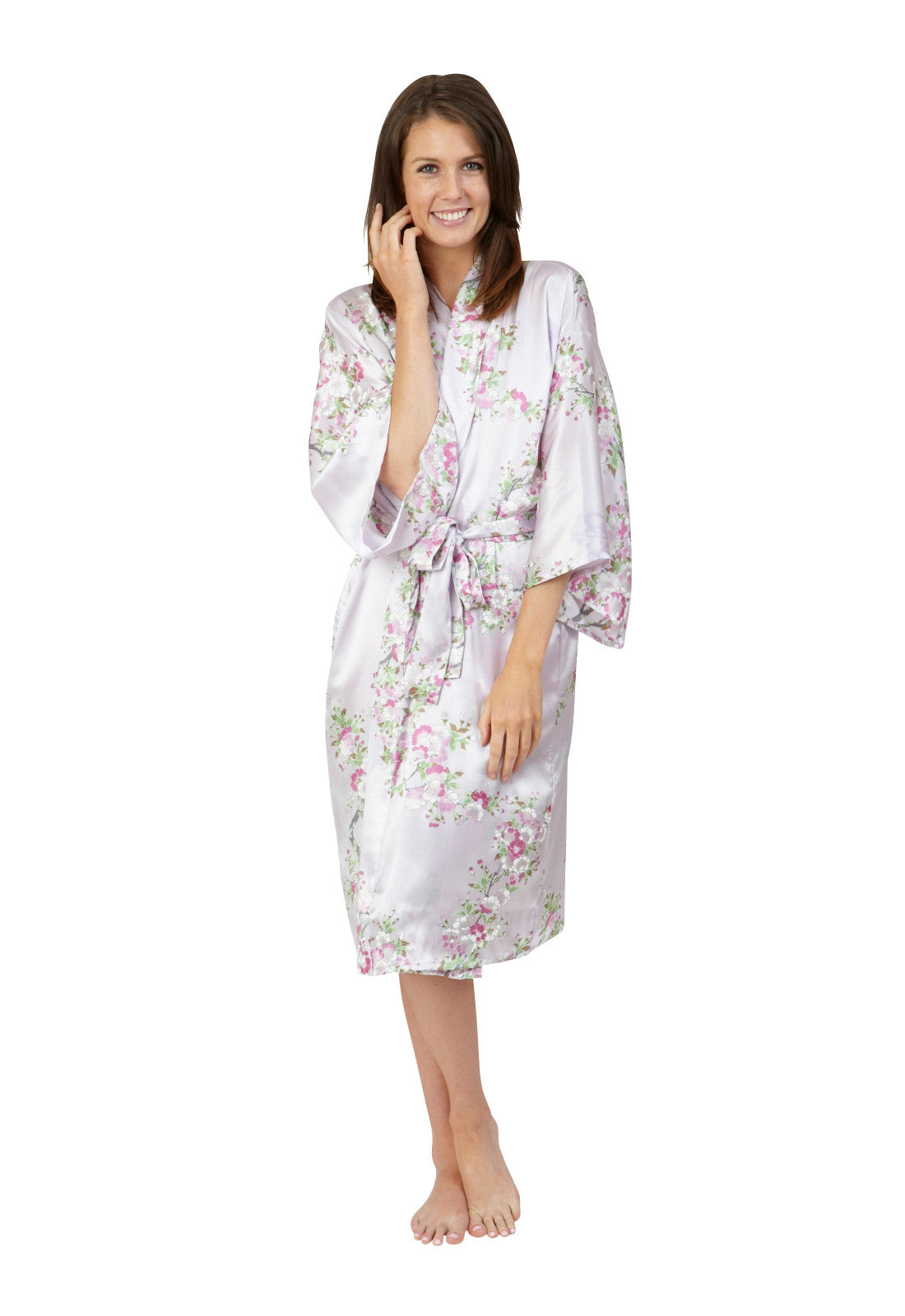 Satin kimono robe | short womens kimono robe Australia – Beautiful Robes
