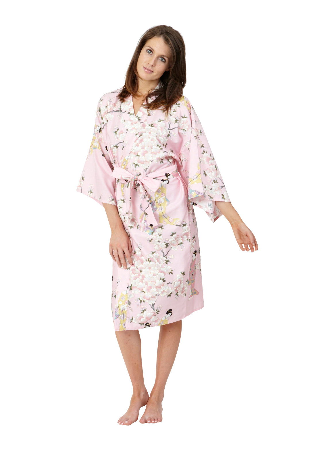 Attractive Robe Japanese Cotton Robe | Floral Kimono | Japanese Kimono – Beautiful Robes