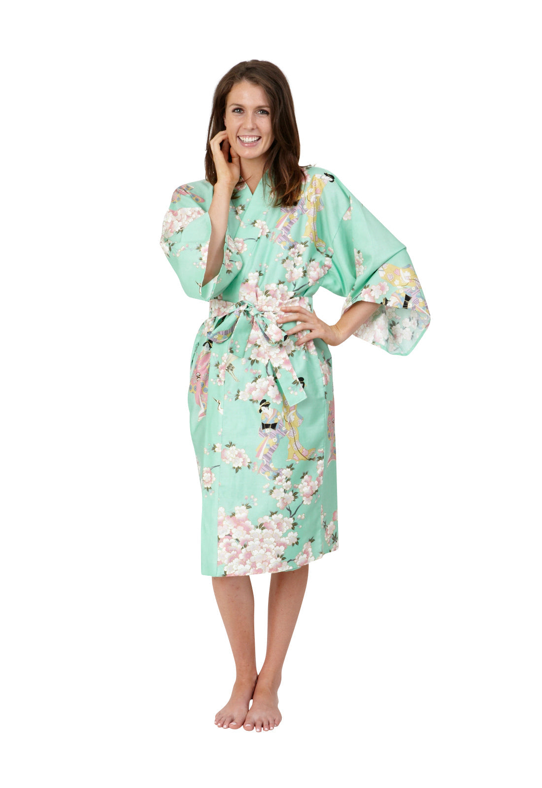 Attractive Robe Cotton Robe | Floral Kimono | Japanese Kimono – Beautiful Robes