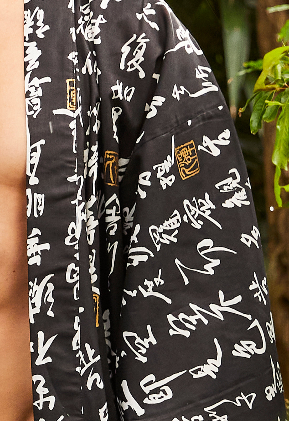 Traditional kanji kimono robe for men – Beautiful Robes